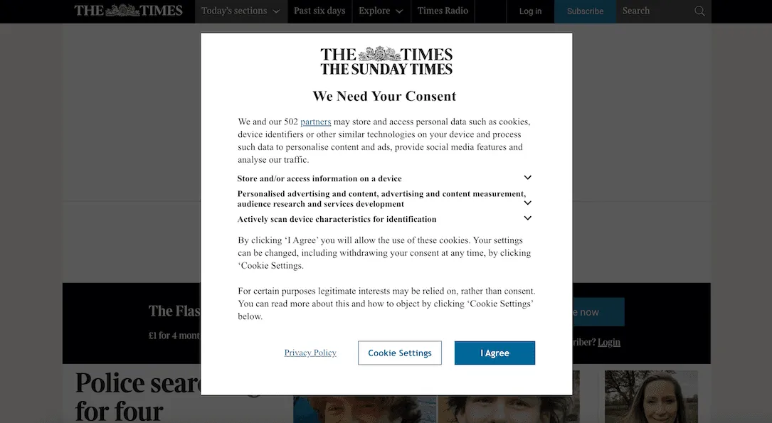 Website-Informs-Users-About-Cookie-Policy-to-Improve-Experience